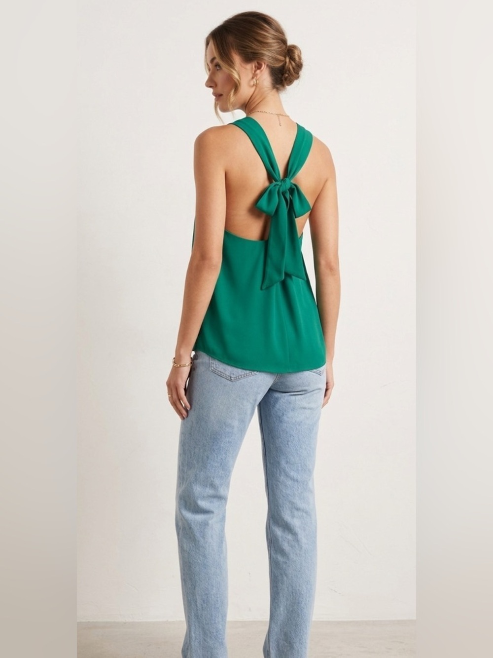 Trina Turk Green Halter Top XL